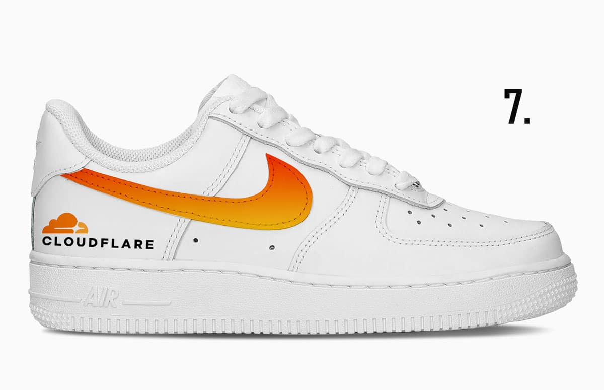 branded logo on shoes for business