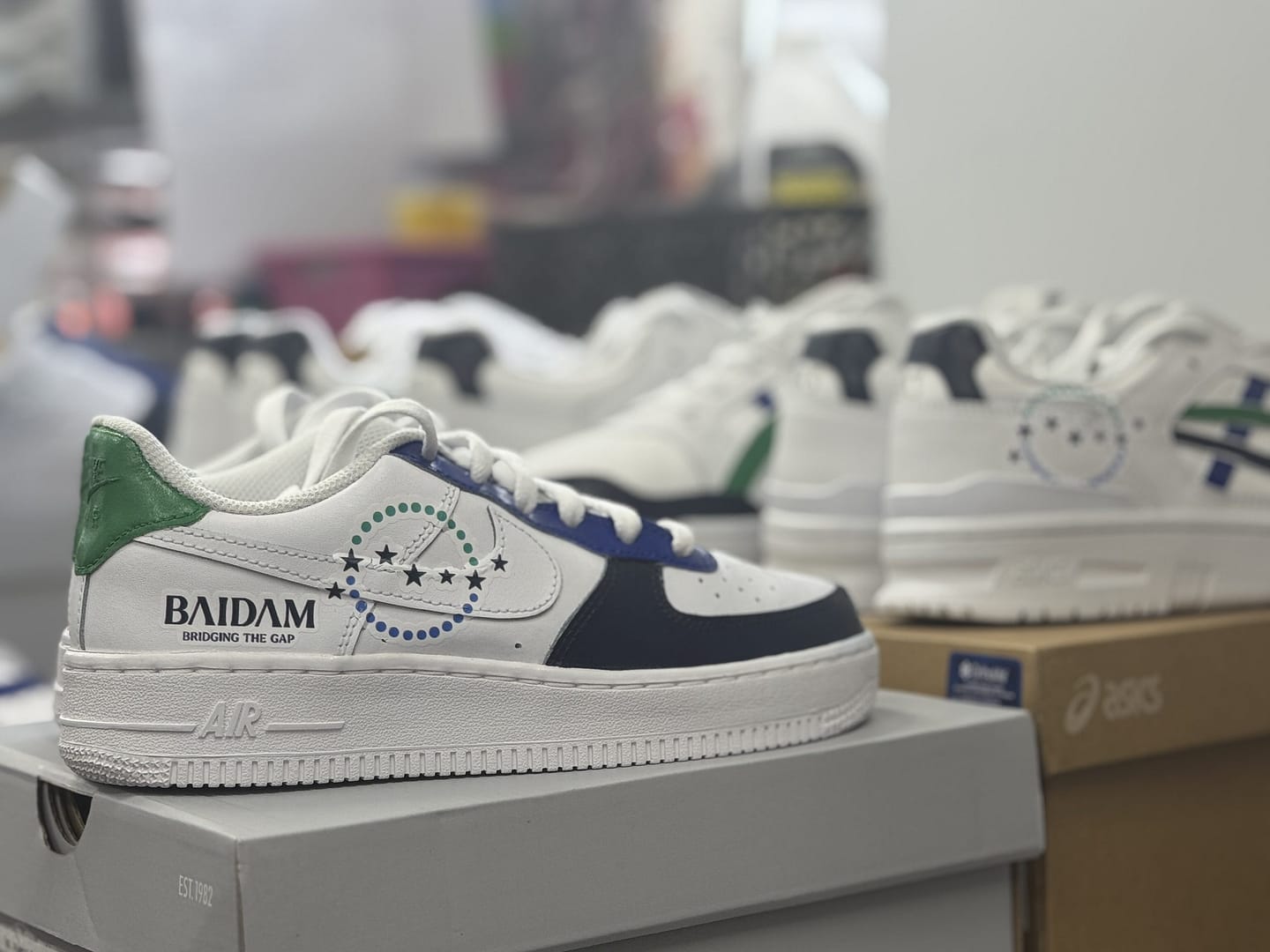 custom nike af1 with business logo