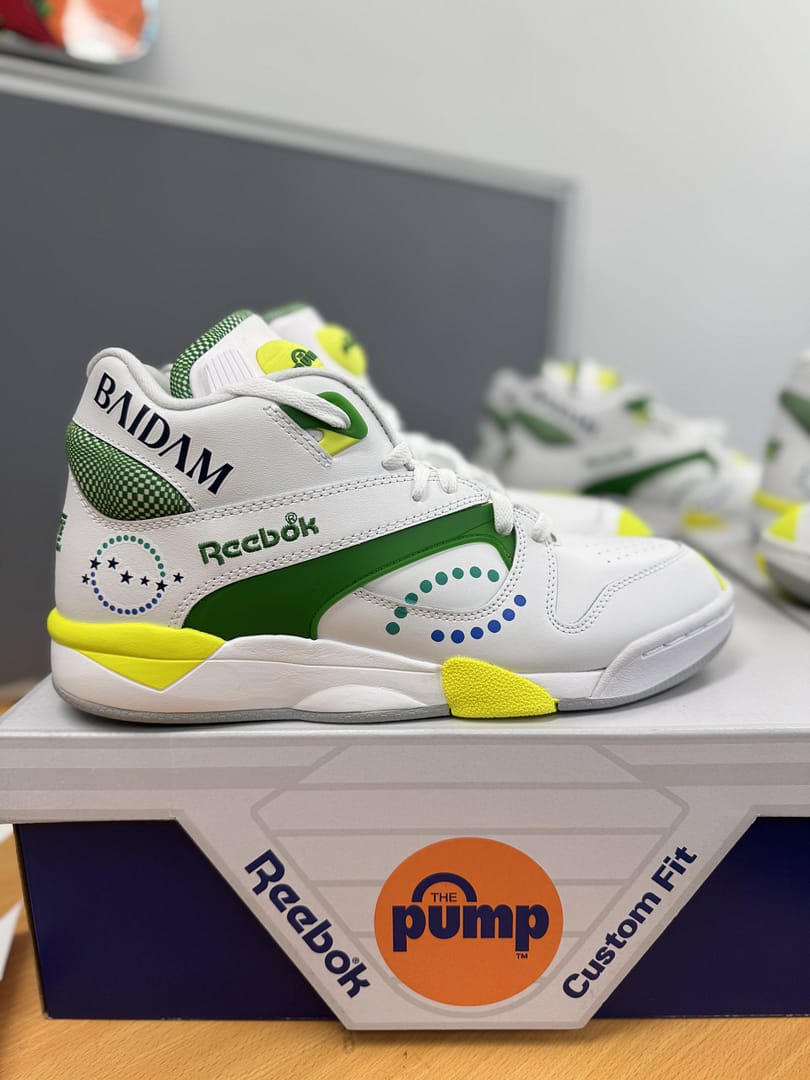 customised branded reebok sneakers